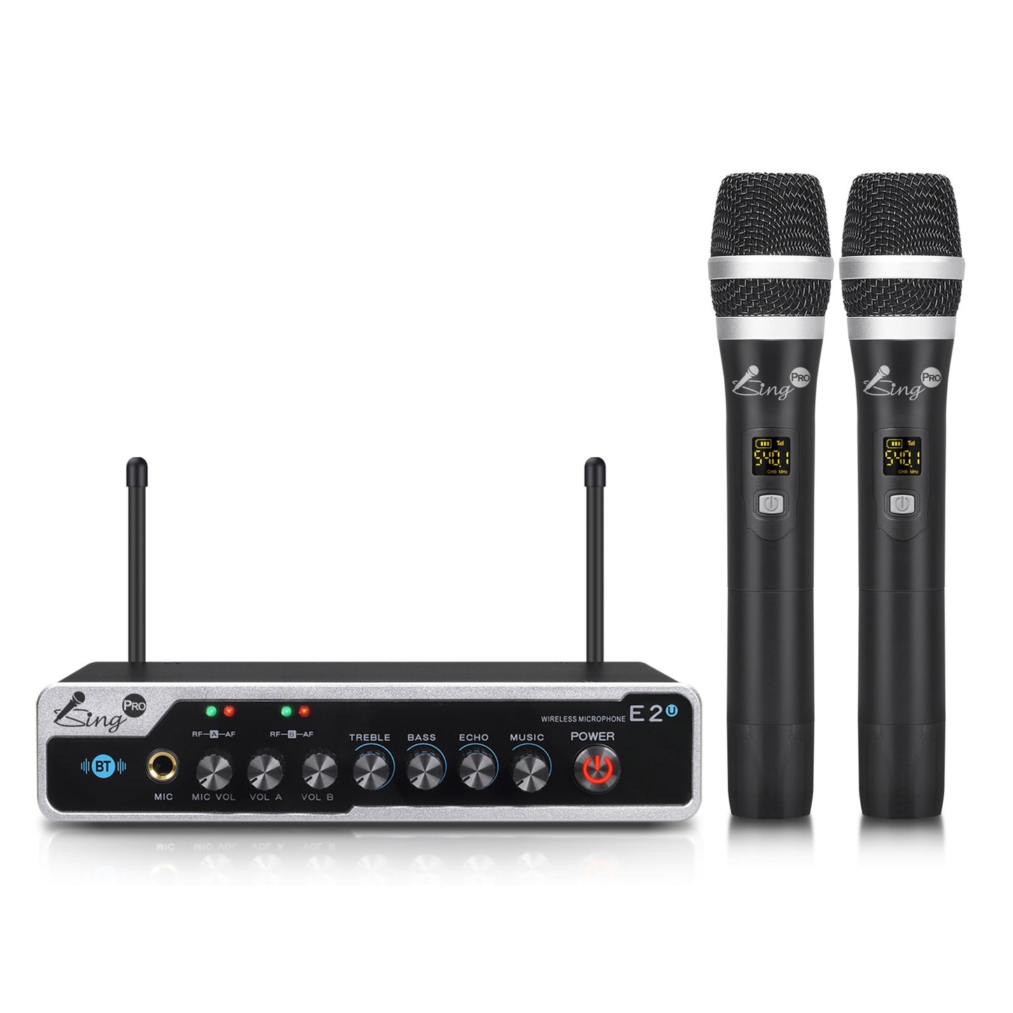 iSing™ Emotion 2U - Wireless Microphone Karaoke System with Mic Tone Control