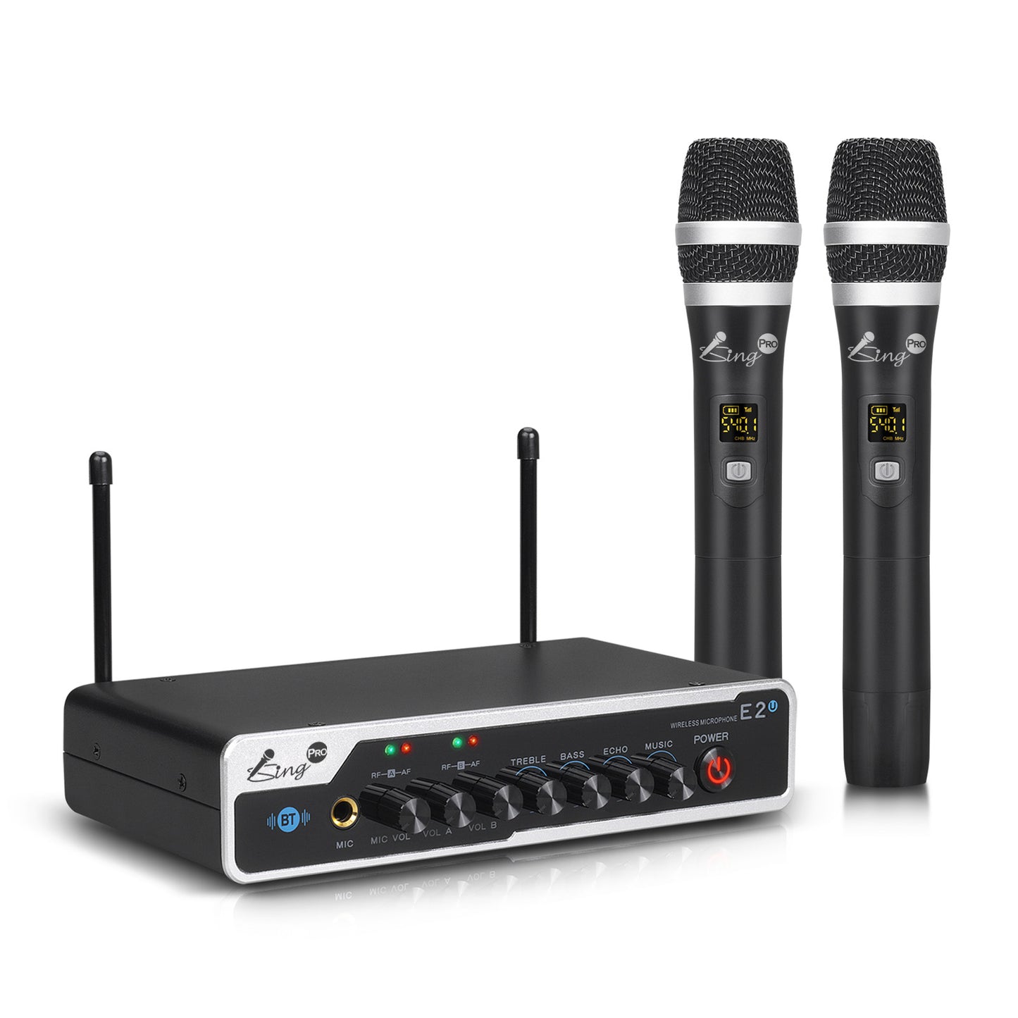 iSing™ Emotion 2U - Wireless Microphone Karaoke System with Mic Tone Control
