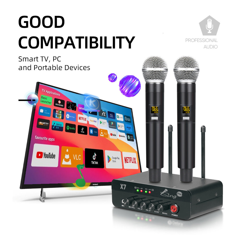 iSing™ X7 Star - Ultimate Wireless Karaoke System with Digital Interface