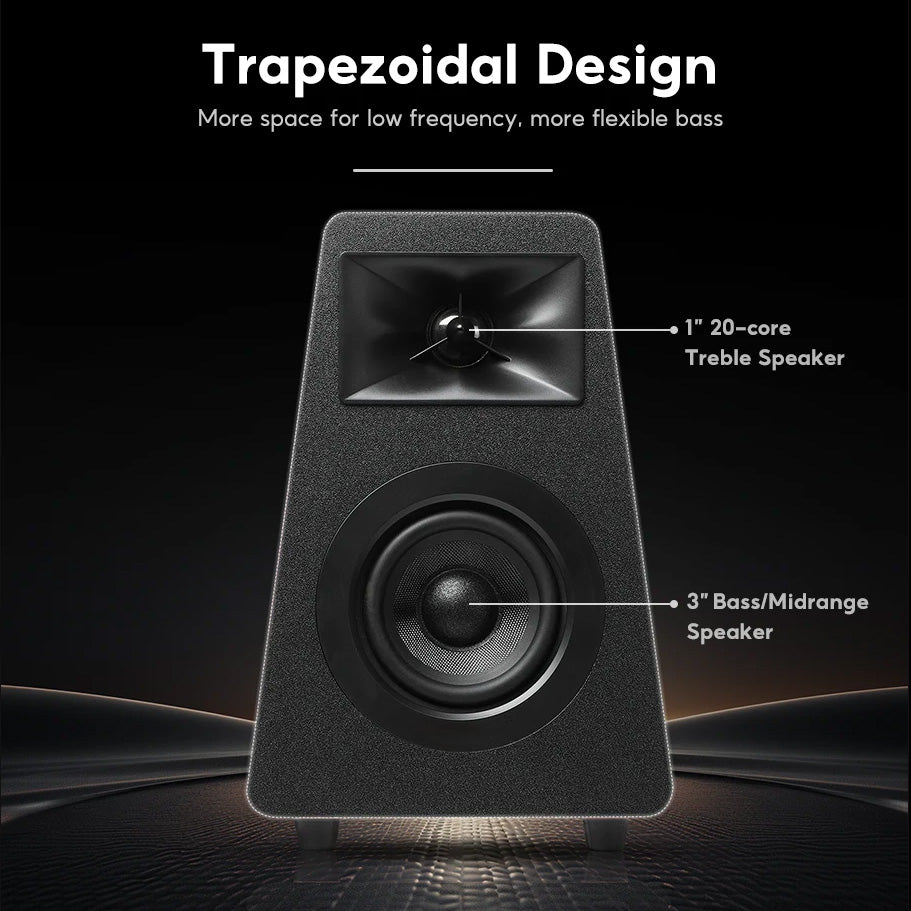 Altima™ 30S - High-Quality Active Wooden Speaker System